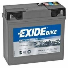 Акция на Автомобильный аккумулятор Exide 19Ah-12v (EB16л-B) R+, EN190 (52371050470) (EB16L-B) от MOYO