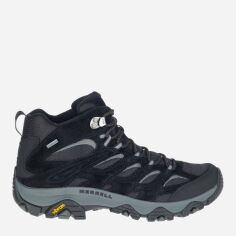 Акция на Чоловічі черевики для туризму з Gore-Tex Merrell Moab 3 Mid Gtx J036243 43 (9US) 27 см Black/Grey от Rozetka