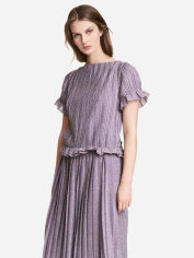 Акція на Блузка жіноча H&M XAZ173108KZDS 34 Бузкова зі сріблястим від Rozetka