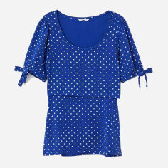 Акція на Блузка для вагітних і годуючих мам жіноча H&M Mama XAZ108946FCYA M Синя з білим від Rozetka
