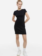 Акция на Сукня-футболка коротка літня жіноча H&M A2411-1033197 S Чорна от Rozetka