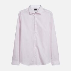 Акция на Сорочка H&M XAZ107023ZODC XS Біла в рожеву смужку от Rozetka