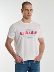 Акція на Футболка чоловіча Big Star Messeret-100 XL Біла від Rozetka