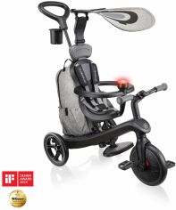 Акція на Велосипед Globber Explorer Trike 4в1 Deluxe Play BlackGrey (633-120) від Stylus