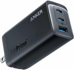 Акція на Anker Wall Charger 2xUSB-C+USB PowerPort 737 GaNPrime 120W Black (A2148311) від Y.UA