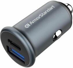 Акция на ArmorStandart Car Charger USB-C+USB 20W Grey (ARM65439) от Y.UA