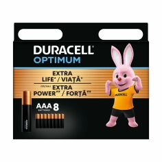 Акція на Алкалінові батарейки Duracell Optimum AAA 1.5V LR6, 8 шт від Eva