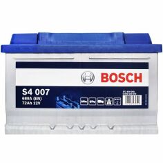 Акция на Автомобильный аккумулятор Bosch 72Ah-12v (S4007), R+, EN680 (5237869265) (0092S40070) от MOYO