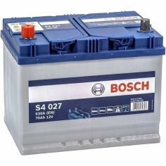 Акція на Автомобильный аккумулятор Bosch 70Ah-12v (S4027), L+, EN630 Азия (5237437143) (0092S40270) від MOYO