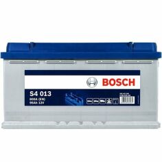 Акция на Автомобильный аккумулятор Bosch 95Ah-12v (S4013), R+, EN800 (5237437154) (0092S40130) от MOYO