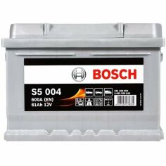 Акція на Автомобильный аккумулятор Bosch 61Ah-12v (S5004), R+, EN600 (5237437145) (0092S50040) від MOYO