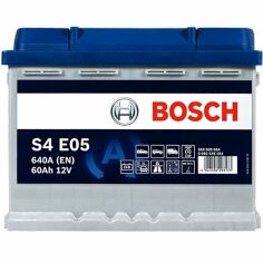Акция на Автомобильный аккумулятор Bosch 60Ah-12v EFB (S4E05), R+, EN640 (52371308433) (0092S4E051) от MOYO