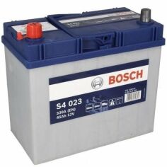 Акция на Автомобильный аккумулятор Bosch 45Ah-12v (S4023), L+, EN330 Азия (5237437158) (0092S40230) от MOYO