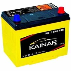 Акция на Автомобильный аккумулятор Kainar 75Ah-12v Asia, R+, EN640 Азия (5237947309) (070 341 0 110) от MOYO