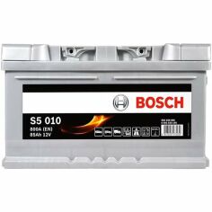 Акція на Автомобильный аккумулятор Bosch 85Ah-12v (S5010), R+, EN800 (5237437138) (0092S50100) від MOYO