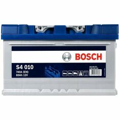 Акція на Автомобильный аккумулятор Bosch 80Ah-12v (S4010), R+, EN740 (5237808873) (0092S40100) від MOYO