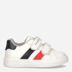 Акція на Дитячі кеди для хлопчика Tommy Hilfiger T1B4-32211-1376X336 25 Білі/Сині від Rozetka