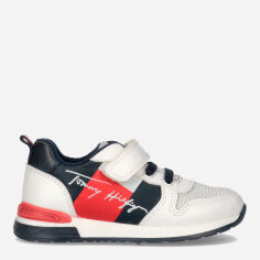 Акція на Дитячі кросівки для хлопчика Tommy Hilfiger Kevin Velcro T1B4-32235-0208X336 34 Білий/Синій від Rozetka