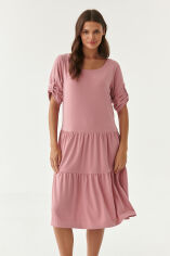 Акція на Плаття-футболка міді літнє жіноче Tatuum Riksona 1 T2218.208 S Рожеве від Rozetka