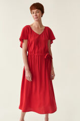 Акция на Плаття-футболка міді літнє жіноче Tatuum Osta T2214.192 40 Червоне от Rozetka