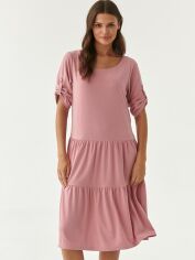 Акция на Плаття-футболка міді літнє жіноче Tatuum Riksona 1 T2218.208 M Рожеве от Rozetka