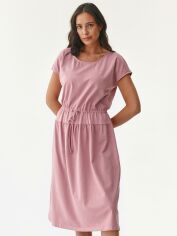 Акция на Плаття-футболка міді літнє жіноче Tatuum Natula T2215.197 M Рожеве от Rozetka