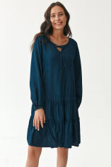 Акция на Плаття-футболка міді літнє жіноче Tatuum Mono T2216.193 38 Синє от Rozetka