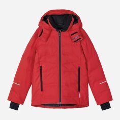 Акція на Підліткова зимова лижна пухова термо куртка для хлопчика Reima Vaattunki 531573_3880 140 см Червона від Rozetka