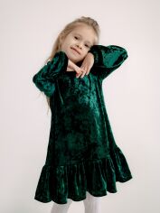 Акція на Дитяча святкова сукня для дівчинки Ласточка 23_1070 122 см Зелена від Rozetka