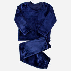 Акція на Дитяча махрова тепла піжама для хлопчика Носи своє 6079-034-4 116 см Темно-синя (p-5455-143315) від Rozetka