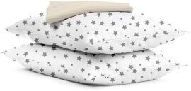 Акція на Натуральний набір Cosas Простирадло 220х240 + 2 наволочки 50х70 Set_Beige_StarBigGreyWhite від Rozetka