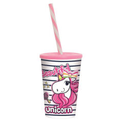 Акция на Стакан с трубочкой 0,34 л Unicorn Herevin 161914-003P от Podushka