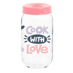 Акция на Банка для продуктов 1 л Jar-Cook With Love Herevin 171541-074 от Podushka