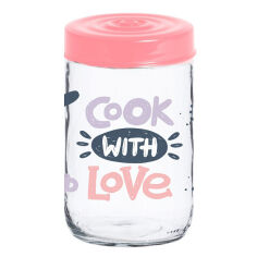 Акция на Банка для продуктов 0.66 л Jar-Cook With Love Herevin 171441-074 от Podushka