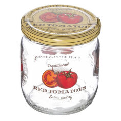 Акция на Банка для продуктов  0.425 л Decorated Jar-Tomato Herevin 332357-051 от Podushka