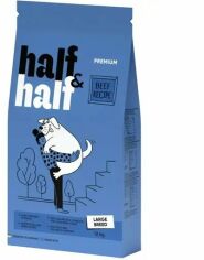 Акція на Сухой корм Half & Half для взрослых собак больших пород с говядиной 12 кг (4820261920772) від Stylus