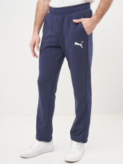 Акция на Спортивні штани чоловічі Puma Ess Logo Pants 58672076 XL Темно-сині от Rozetka