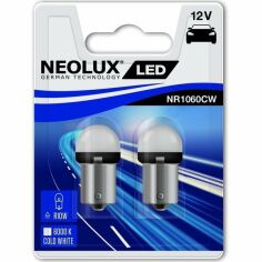 Акція на Лампа Neolux светодиодная 12V R10W Led 1.2W Ba15S (2шт) (NE_NR1060_CW-02B) від MOYO