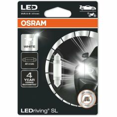 Акция на Лампа Osram светодиодная 12V C5W Led 0,6W 6000K 41Mm Sv8.5-8 Ledriving Sl (OS_6413_DWP-01B) от MOYO