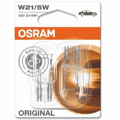 Акция на Лампа Osram накаливания 12V W21/5W 21/5W W3x16Q Original Line (2шт) (OS_7515-02B) от MOYO