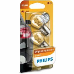 Акція на Лампа Philips накаливания 12V P21/4W 21/4W Baz15D (2шт) (PS_12594_B2) від MOYO