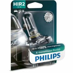 Акция на Лампа Philips галогеновая 12V Hir2 55W Px22D X-Treme Vision Pro150 (PS_9012_XVP_B1) от MOYO