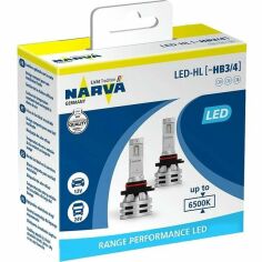 Акция на Лампа Narva светодиодная 12V/24V 24W Hb3/4 Led New Range Performance Narva 6500K (2шт) (NV_18038_RPNVA_X2) от MOYO