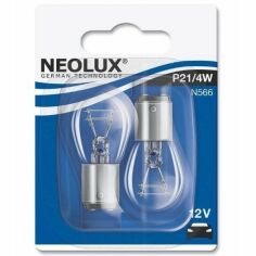 Акция на Лампа Neolux накаливания 12V P21/4W 21/4W Baz15D Standard (2шт) (NE_N566-02B) от MOYO