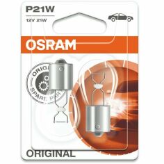 Акция на Лампа Osram накаливания 24V P21W 21W Ba15S Original Line (2шт) (OS_7511-02B) от MOYO