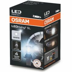Акція на Лампа Osram светодиодная 12V P13W Led 1.6W 6000K Pg18.5D-1 Ledriving Sl (OS_828_DWP) від MOYO