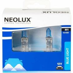 Акція на Лампа Neolux галогеновая 12V H1 55W P14.5S Blue Light Duobox (2шт) (NE_N448_B-SCB) від MOYO
