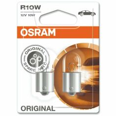 Акція на Лампа Osram накаливания 12V R10W 10W Ba15S Original Line (2шт) (OS_5008-02B) від MOYO