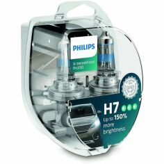 Акция на Лампа Philips галогеновая 12V H7 55W Px26D X-Treme Vision Pro150 (2шт) (PS_12972_XVP_S2) от MOYO