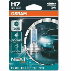 Акція на Лампа Osram галогеновая 12V H7 55W Px26D Cool Blue Intense Next Gen +100% Up To 5000K (OS_64210_CBN-01B) від MOYO